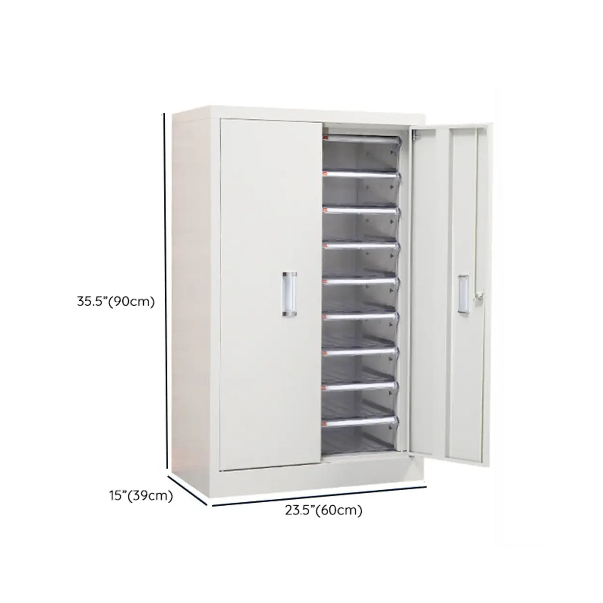 Fire Resistant Vertical Drawer White File Storage Cabinet Image - 53