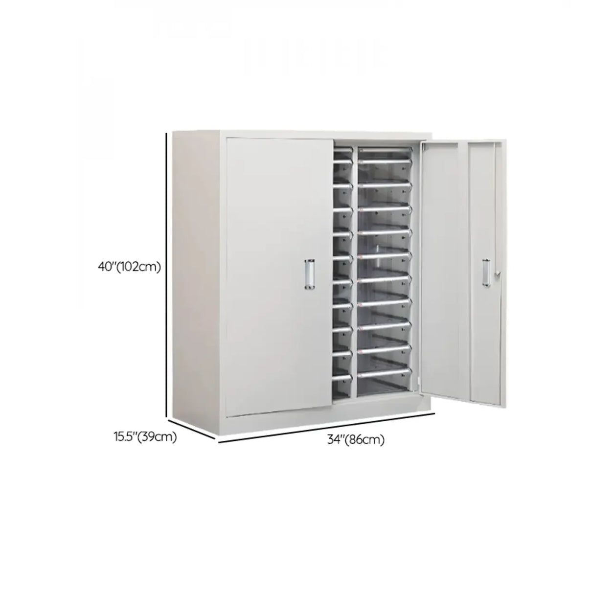 Fire Resistant Vertical Drawer White File Storage Cabinet Image - 55