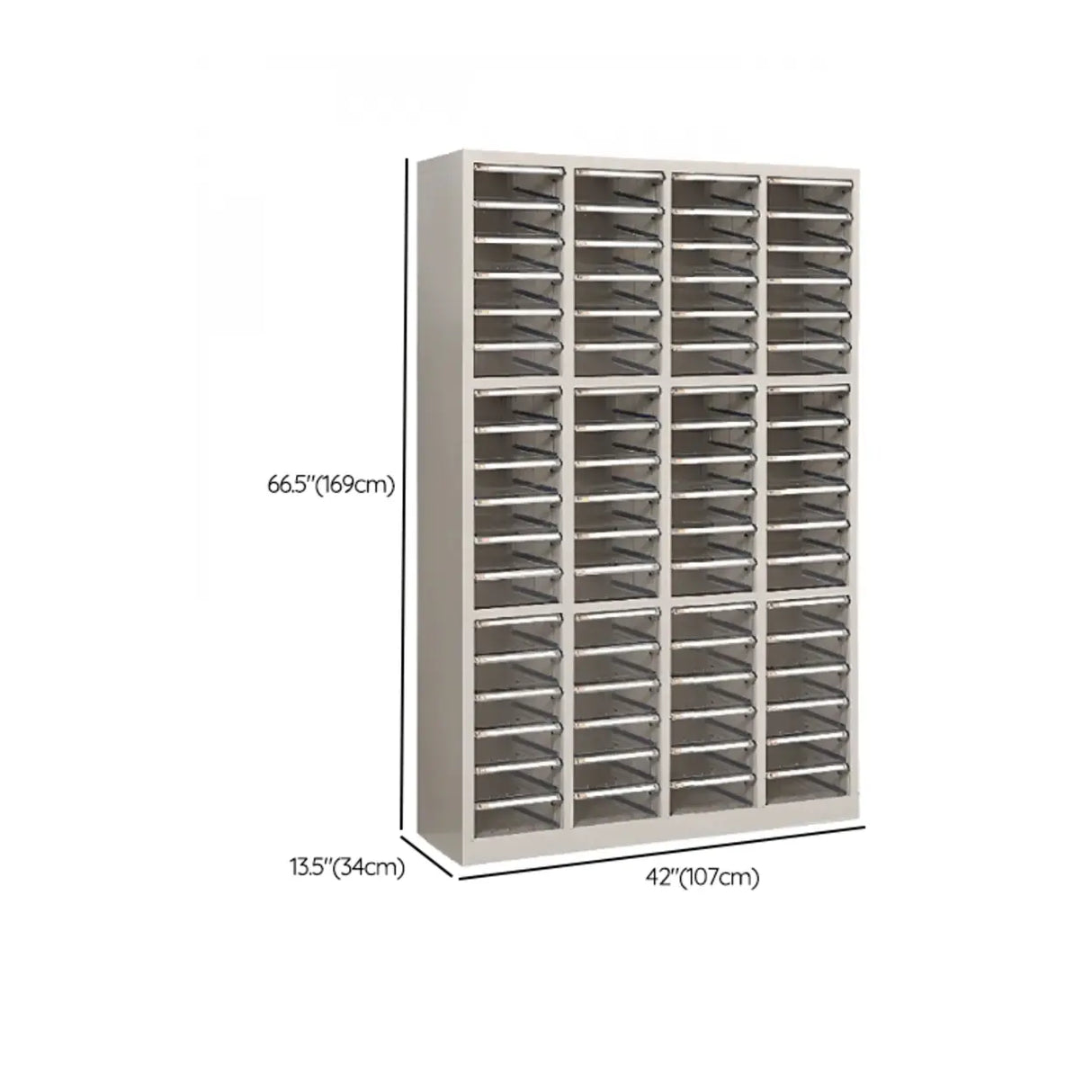 Fire Resistant Vertical Drawer White File Storage Cabinet Image - 56