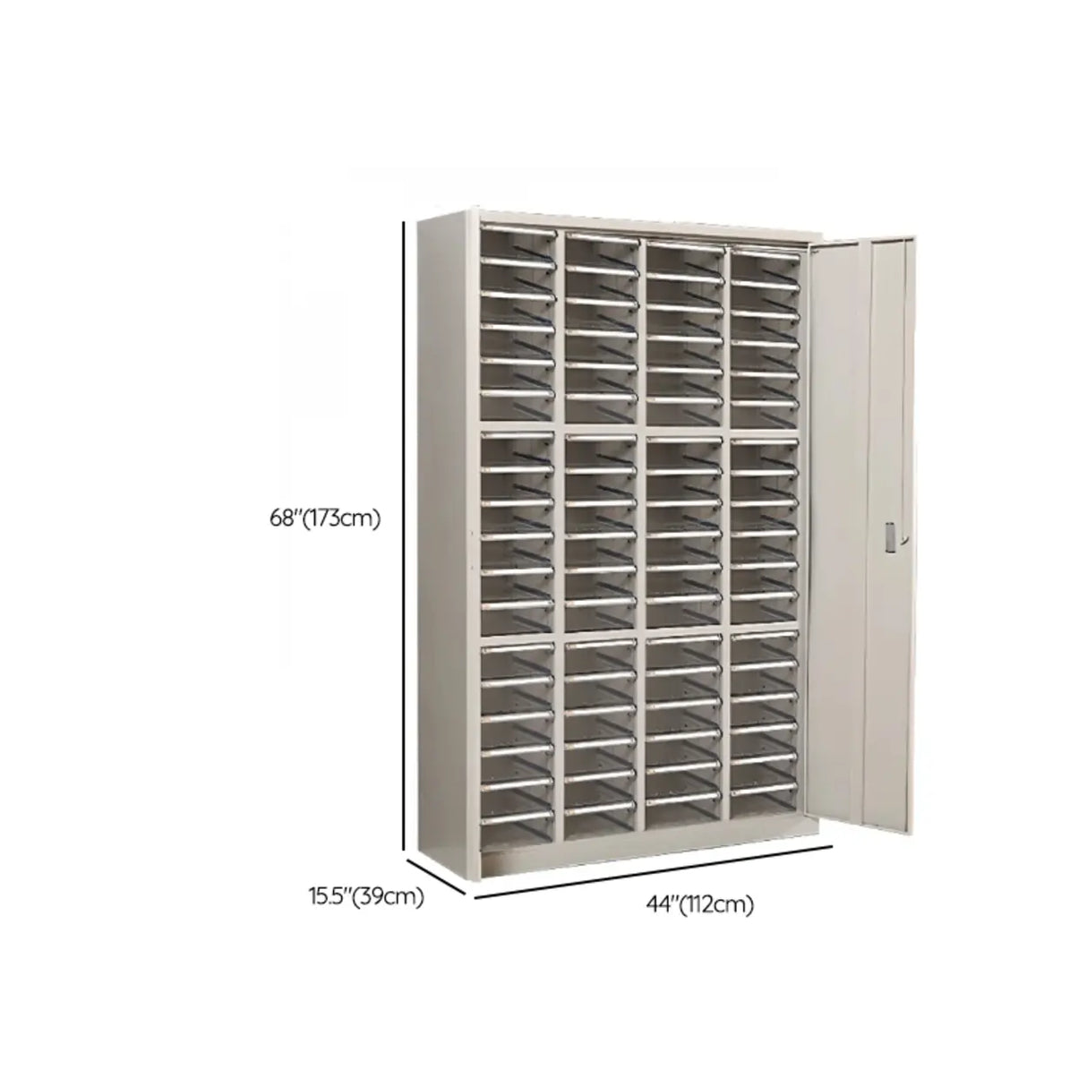 Fire Resistant Vertical Drawer White File Storage Cabinet Image - 57