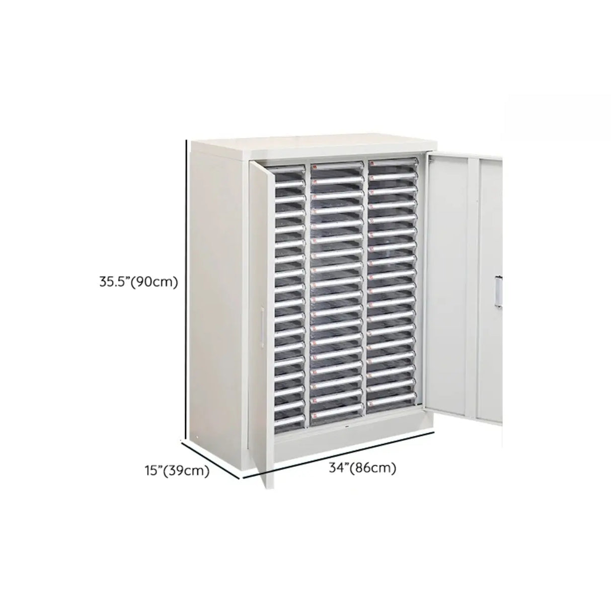 Fire Resistant Vertical Drawer White File Storage Cabinet Image - 67