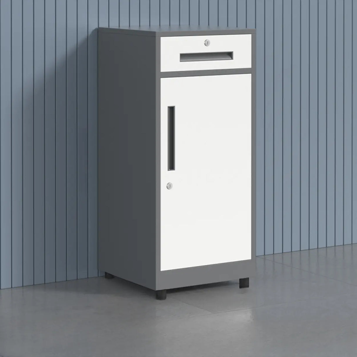 Fire Resistant Vertical Filing Cabinet with Lock and Casters Image - 18