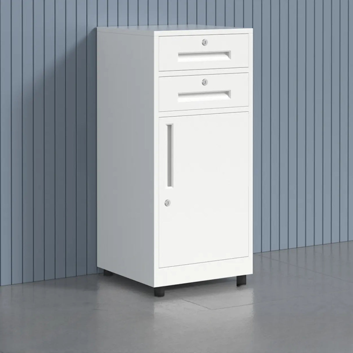 Fire Resistant Vertical Filing Cabinet with Lock and Casters Image - 20