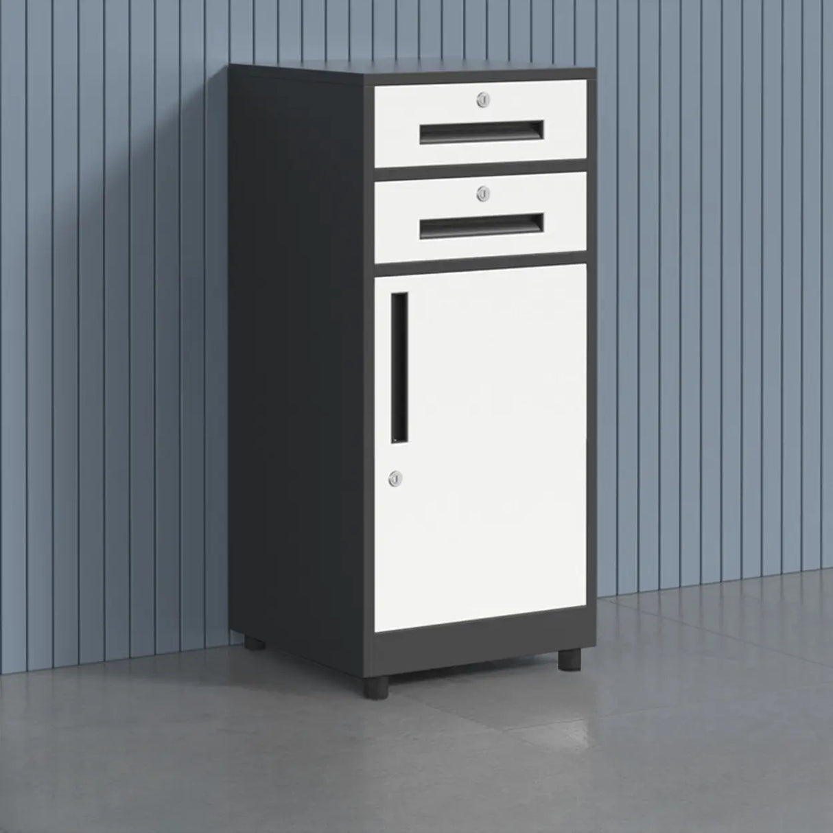 Fire Resistant Vertical Filing Cabinet with Lock and Casters Image - 22