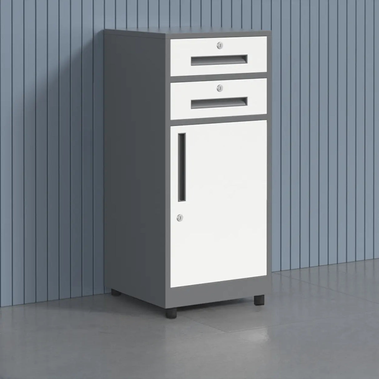 Fire Resistant Vertical Filing Cabinet with Lock and Casters Image - 23