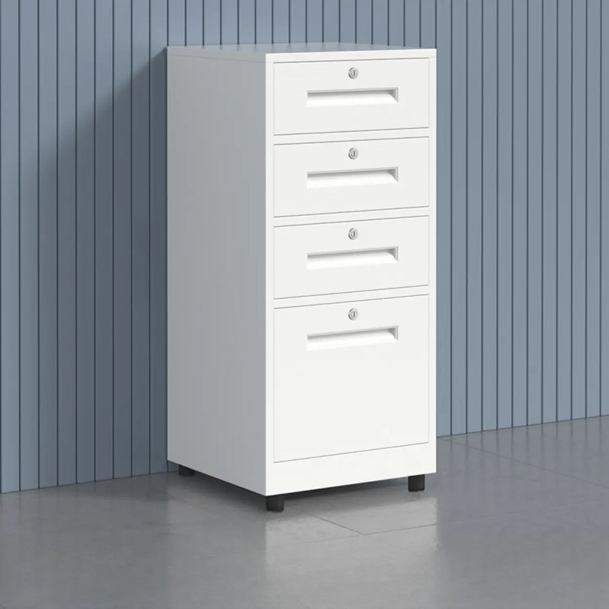 Fire Resistant Vertical Filing Cabinet with Lock and Casters Image - 25