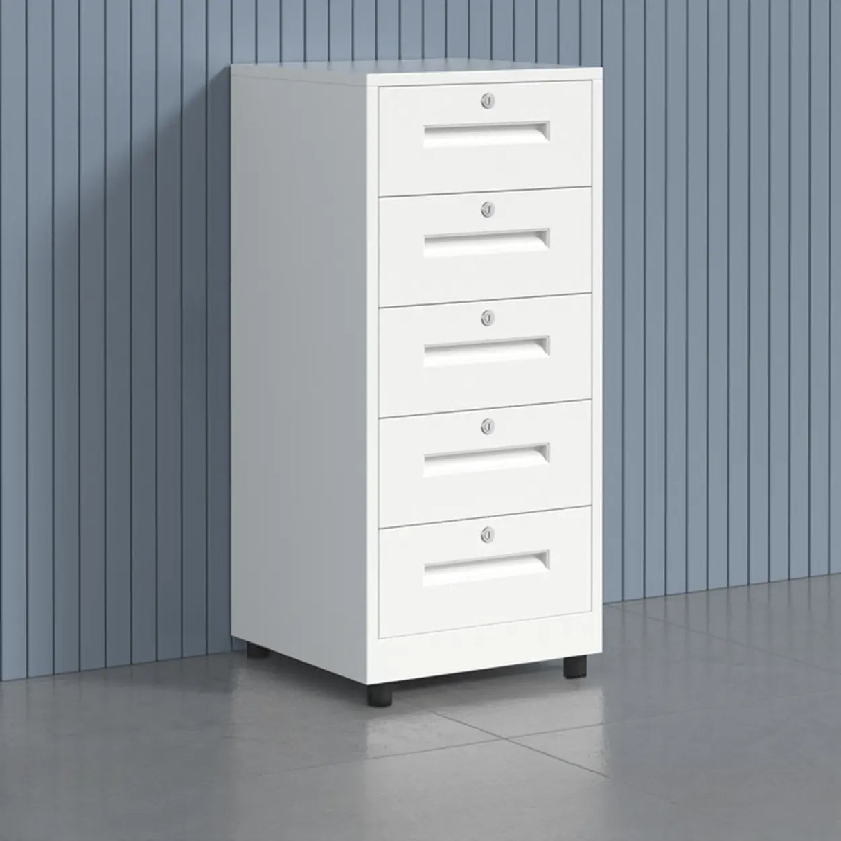 Fire Resistant Vertical Filing Cabinet with Lock and Casters Image - 30