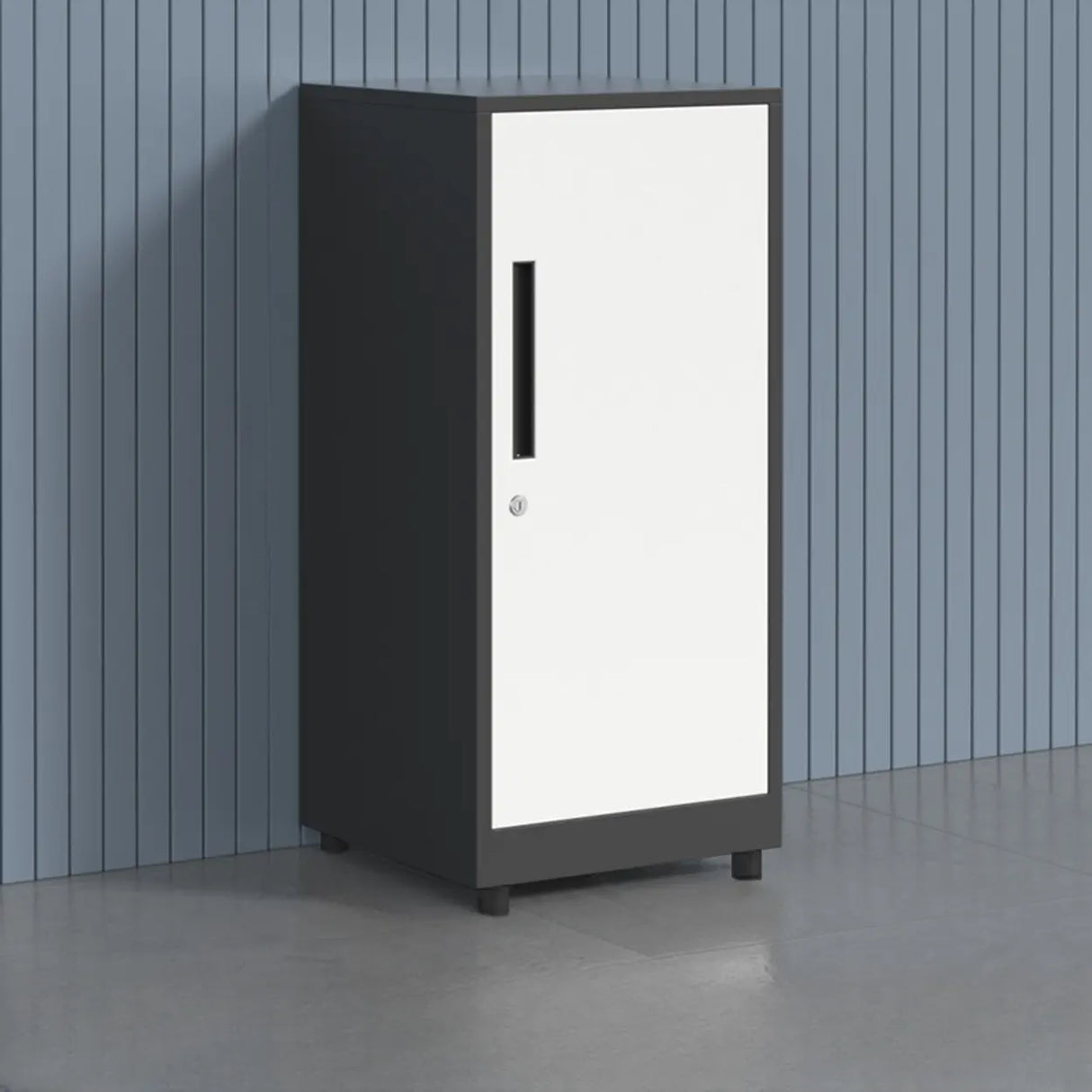 Fire Resistant Vertical Filing Cabinet with Lock and Casters Image - 5