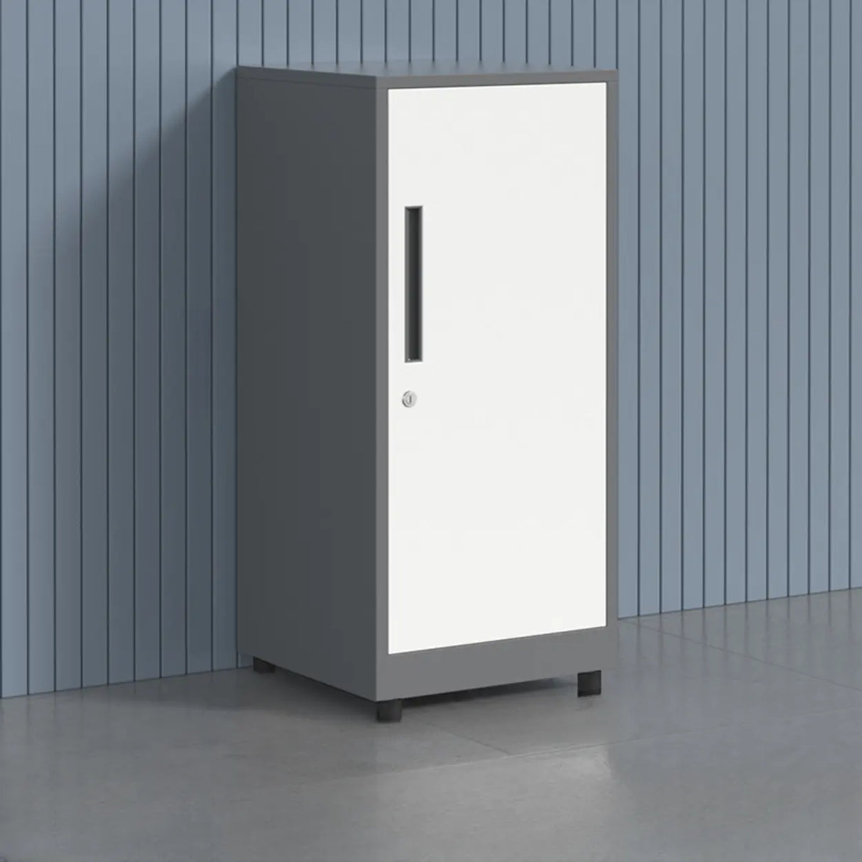 Fire Resistant Vertical Filing Cabinet with Lock and Casters Image - 8