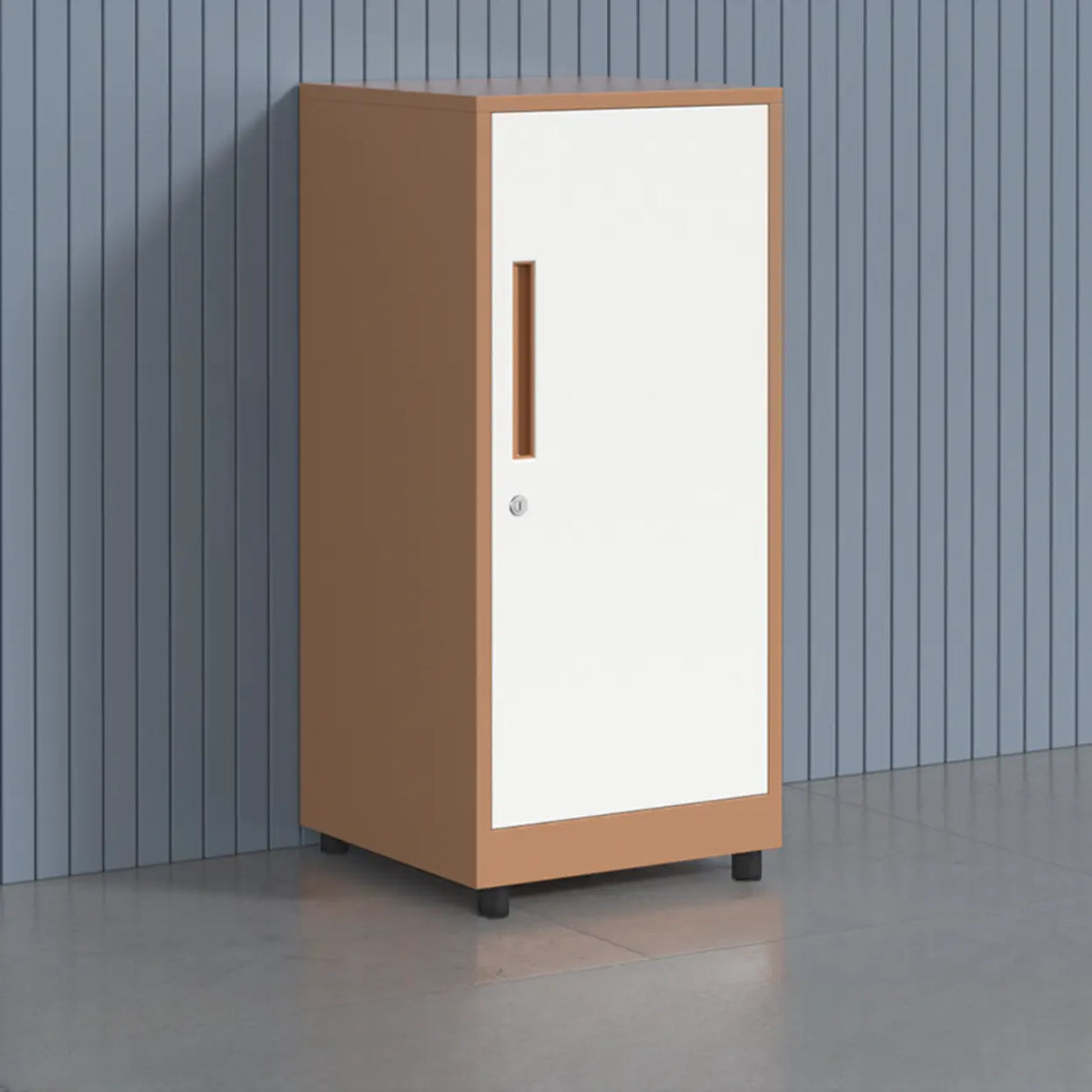 Fire Resistant Vertical Filing Cabinet with Lock and Casters Image - 9