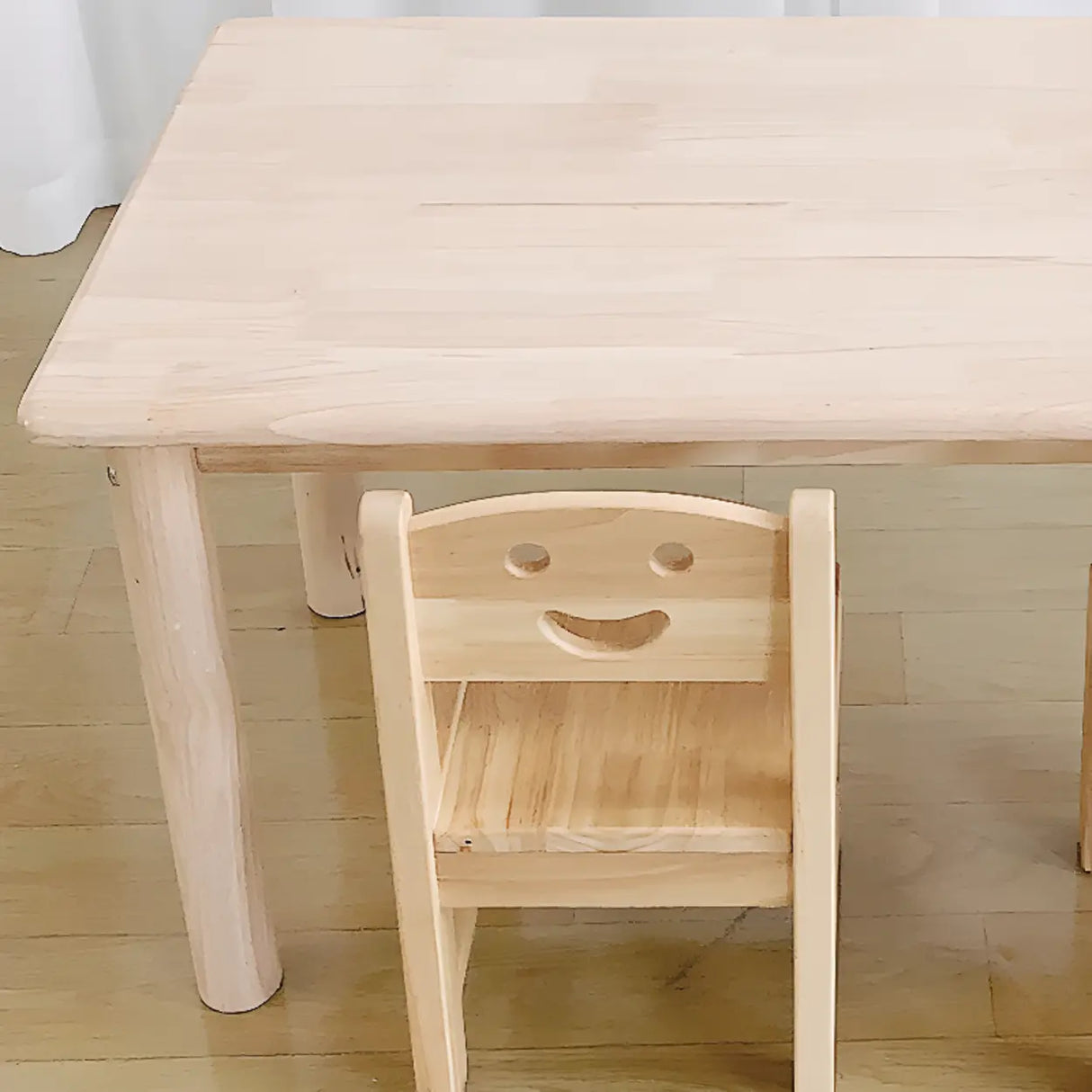 Fixed Height Rectangle Wood Kids Writing Desk for Four Image - 12