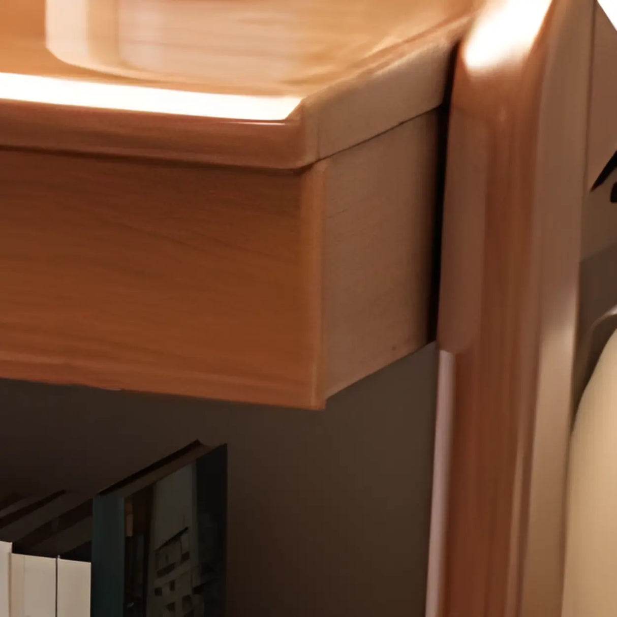 Fixed Wooden Kids Desk with Hutch and Storage Shelves Image - 11