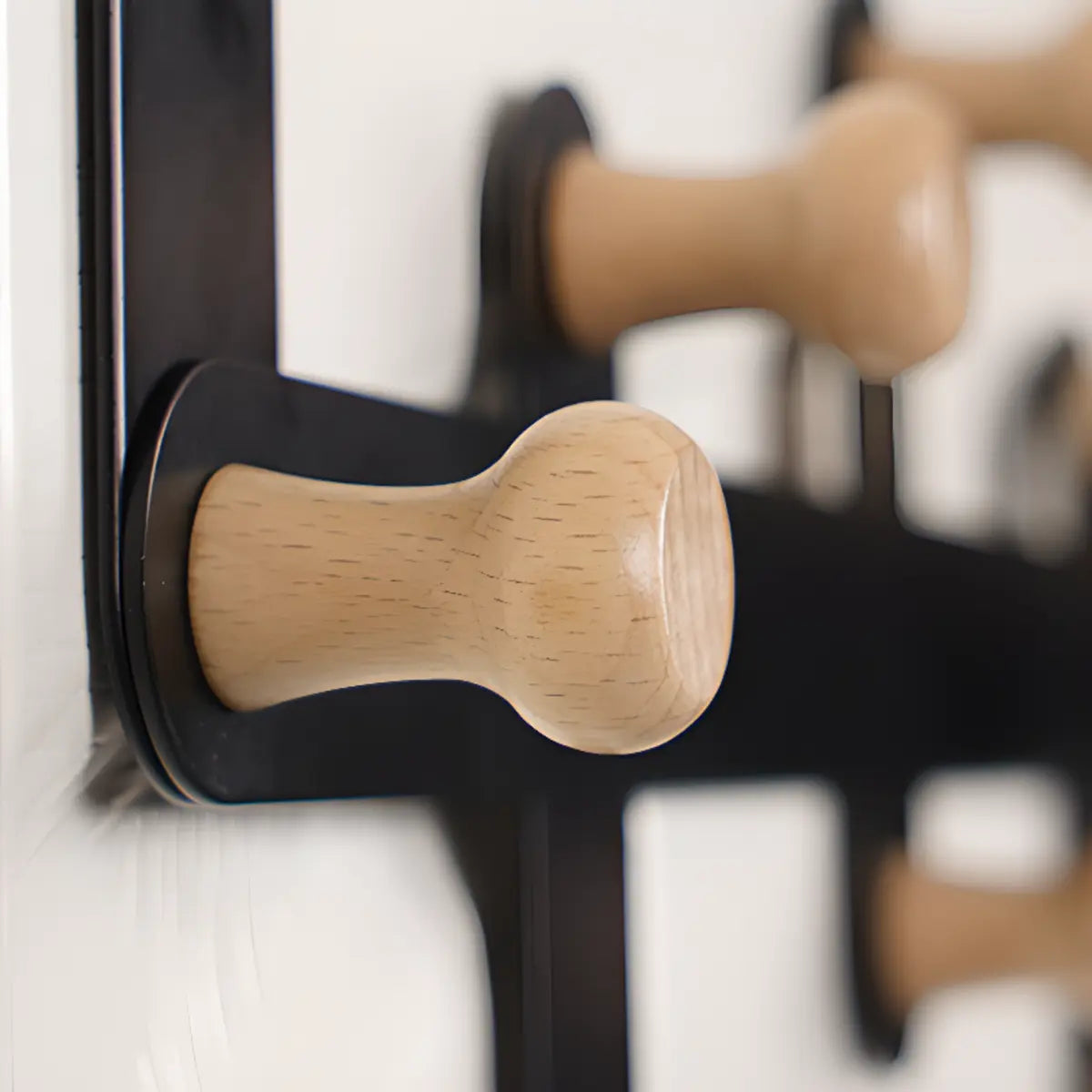 Floating Mount Wave Alloy Pink Hooks Narrow Coat Rack Image - 14