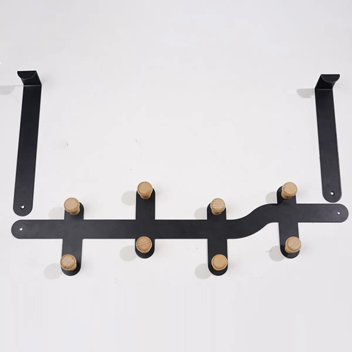 Floating Mount Wave Alloy Pink Hooks Narrow Coat Rack Image - 18