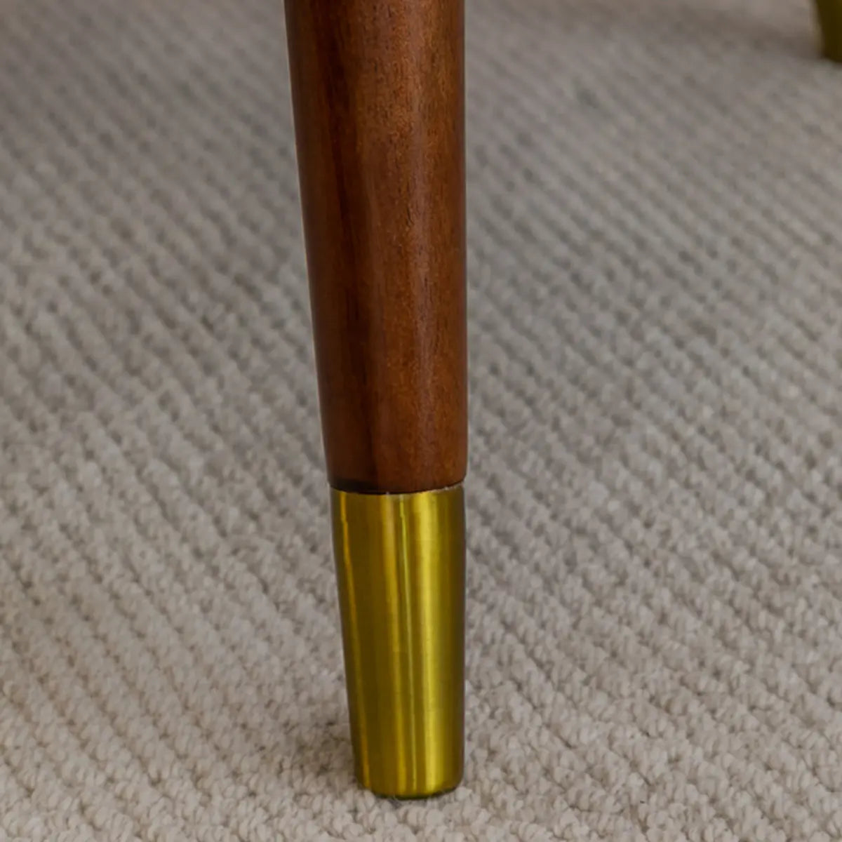 Floral Pattern Cotton Linen Tight Back Wingback Chair Image - 12