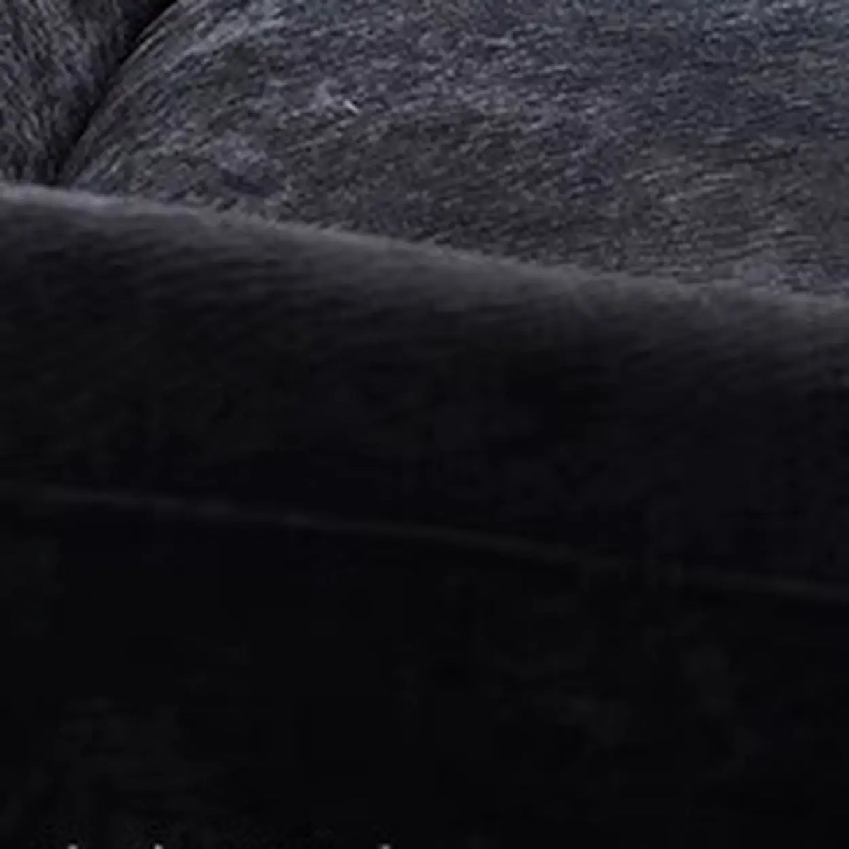 Foldable Black Chenille Square Arm Reclining Sofa Image - 10