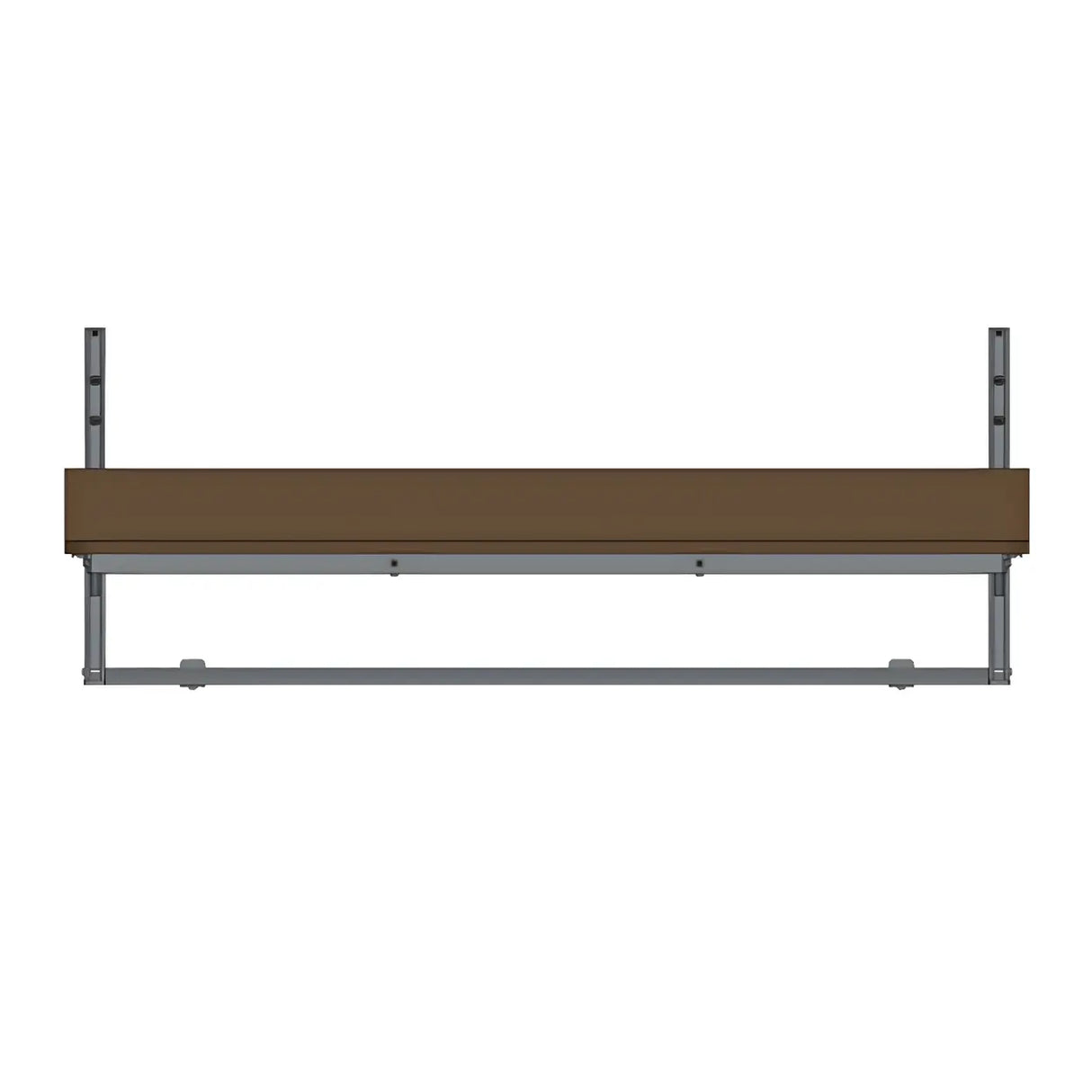 Modern Wood-Like Brown Foldable Rectangle Patio Table Image - 6