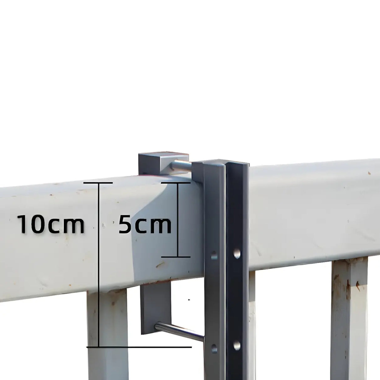 Modern Wood-Like Brown Foldable Rectangle Patio Table Image - 9