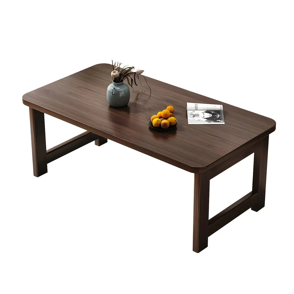 Foldable Scratch Resistant Wood Rectangle Coffee Table Image - 5