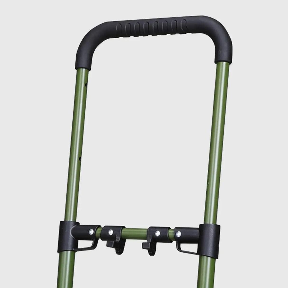 Folding Green Finish Metal Narrow Tall Utility Carts Image - 6