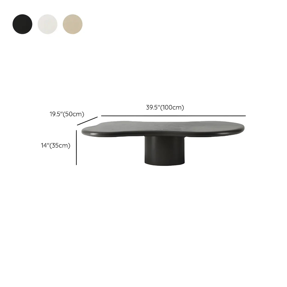 Free Form Manufactured Wood Low Height Coffee Table