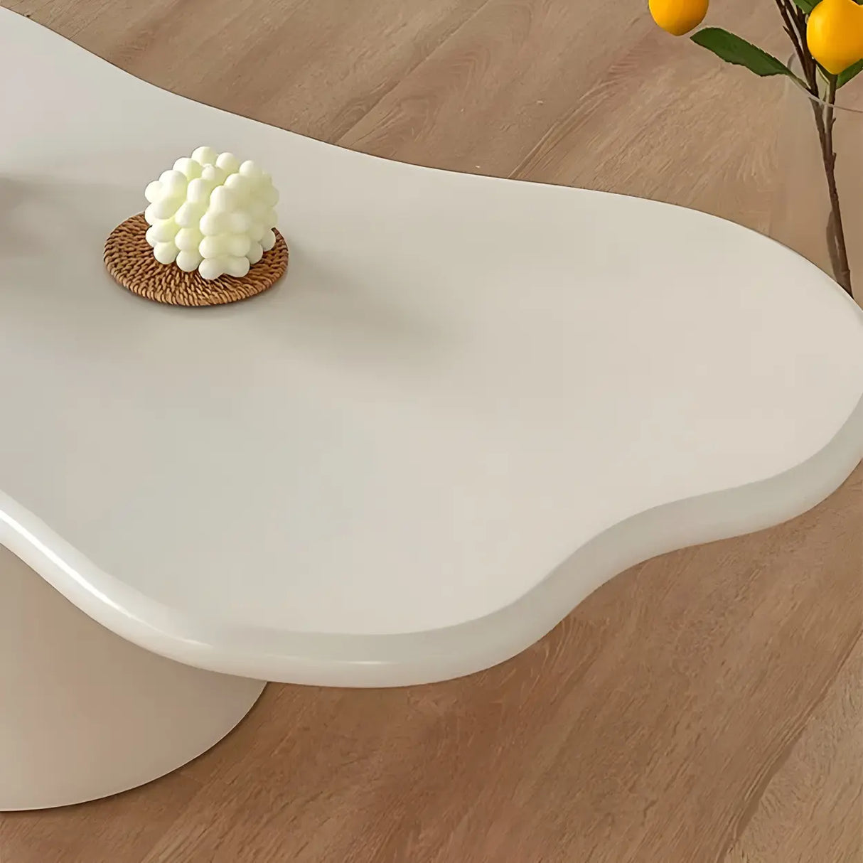 Free Form Manufactured Wood Low Height Coffee Table Image - 6