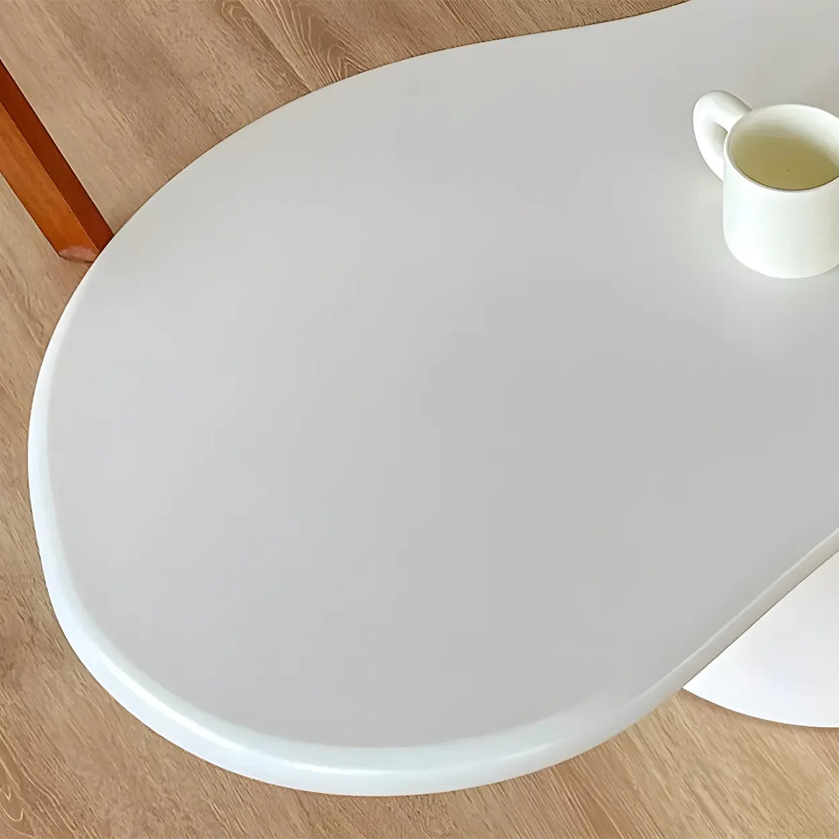 Free Form Manufactured Wood Low Height Coffee Table Image - 9