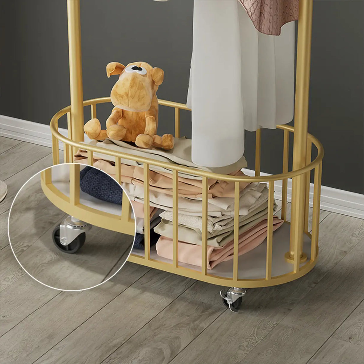 Free Standing Metal Entry Black Hooks Hall Tree Rack Image - 8