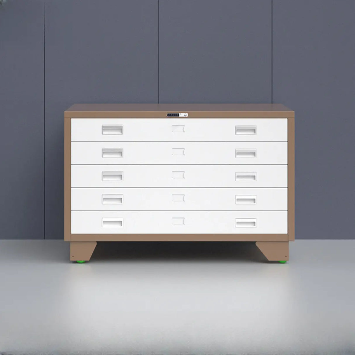 Free Standing Vertical Steel White Storage Filing Cabinet Image - 14