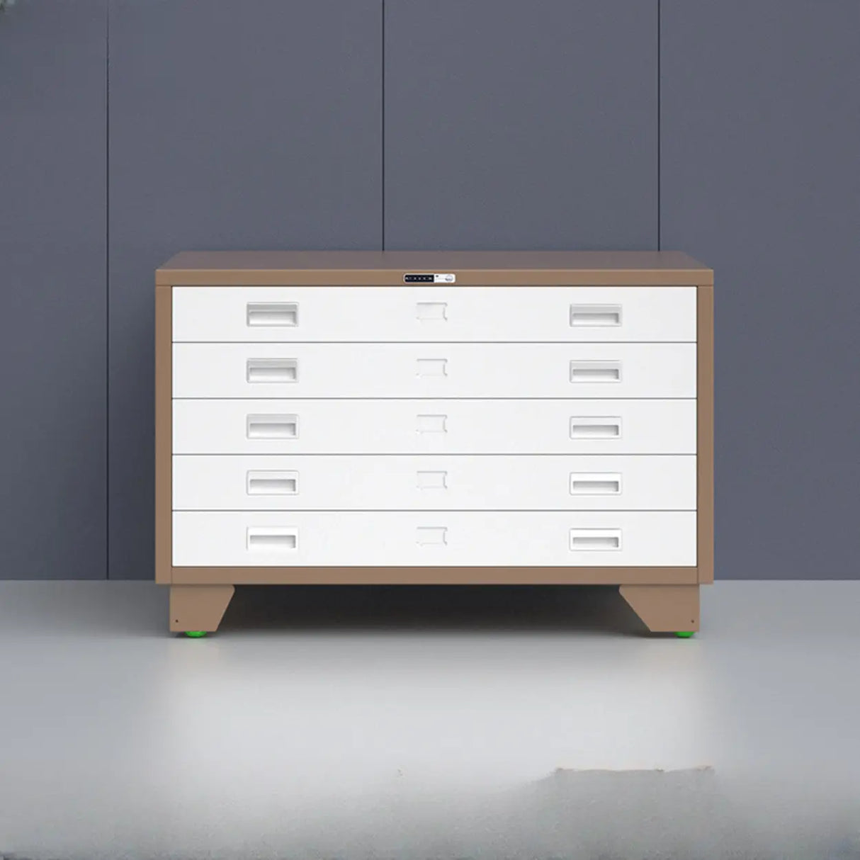 Free Standing Vertical Steel White Storage Filing Cabinet Image - 16