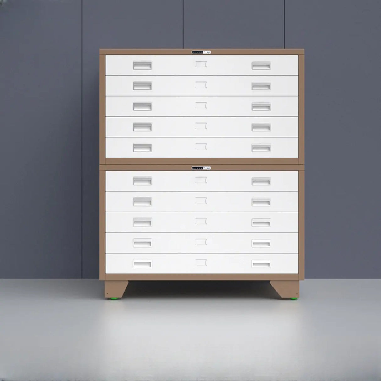 Free Standing Vertical Steel White Storage Filing Cabinet Image - 18