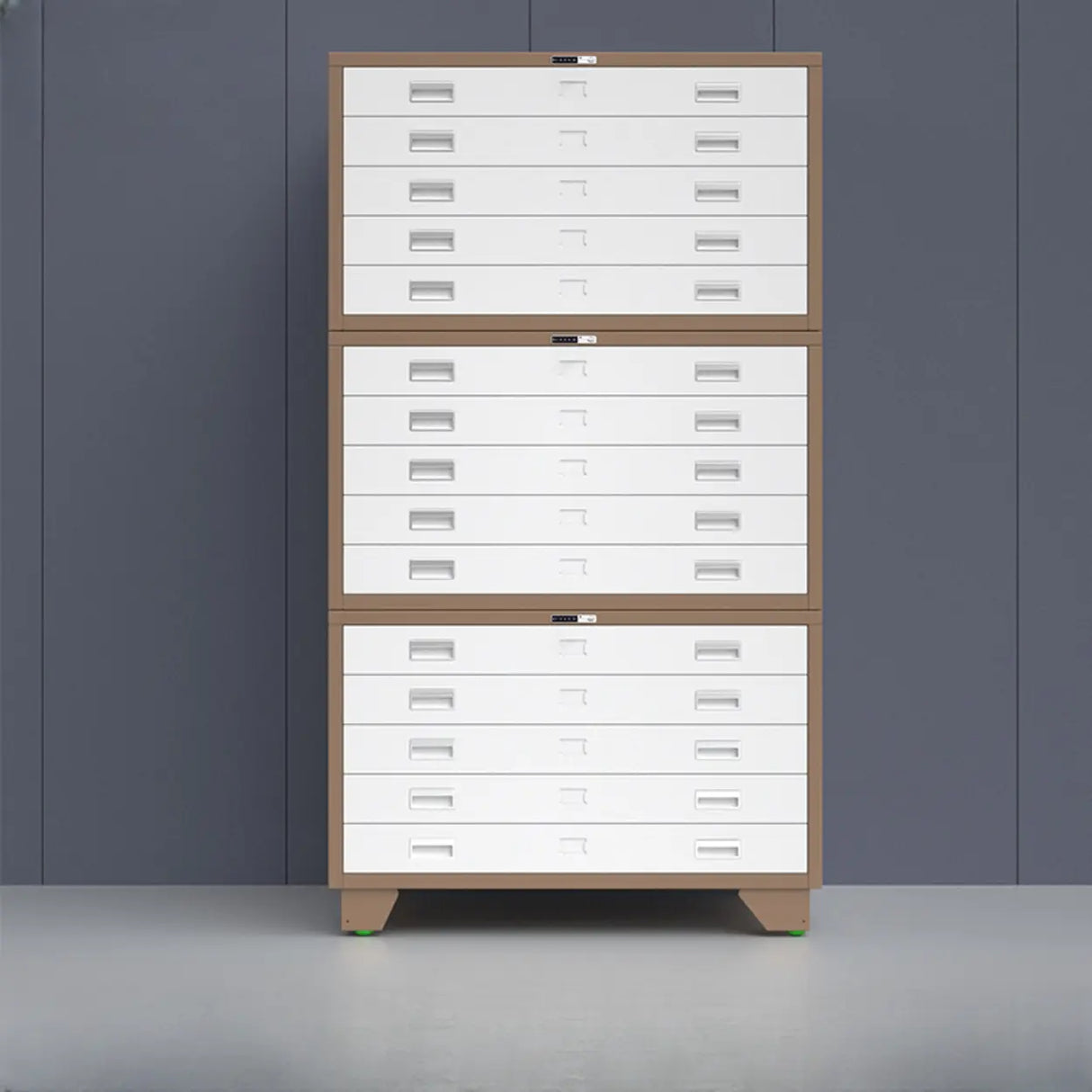 Free Standing Vertical Steel White Storage Filing Cabinet Image - 21