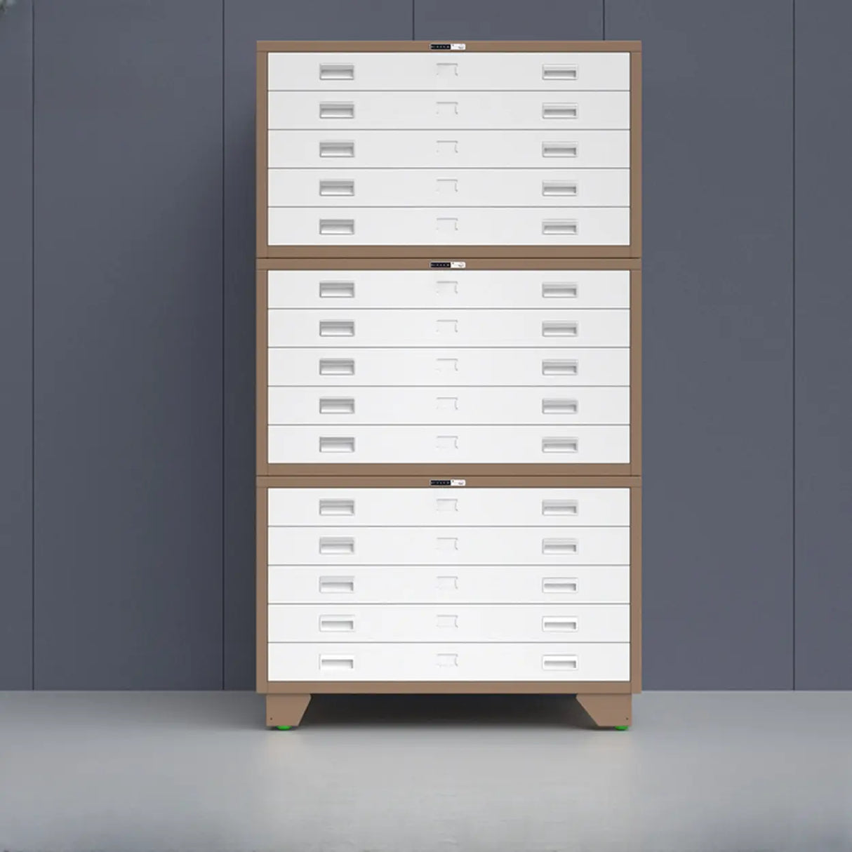Free Standing Vertical Steel White Storage Filing Cabinet Image - 23