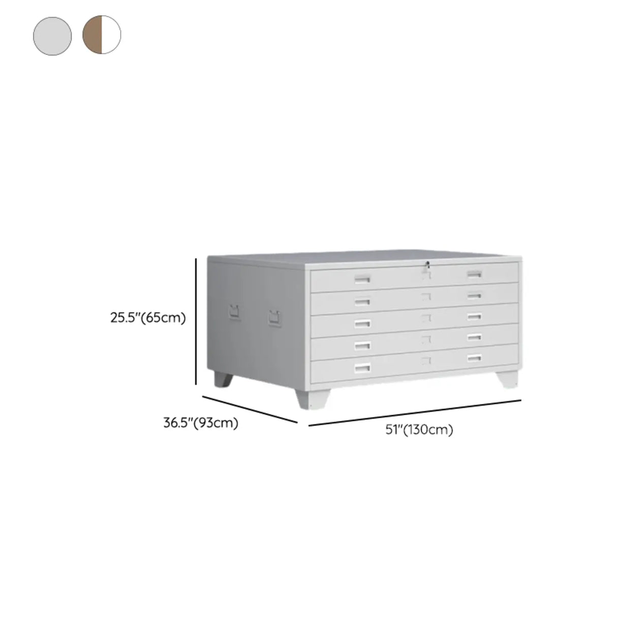Free Standing Vertical Steel White Storage Filing Cabinet Image - 30