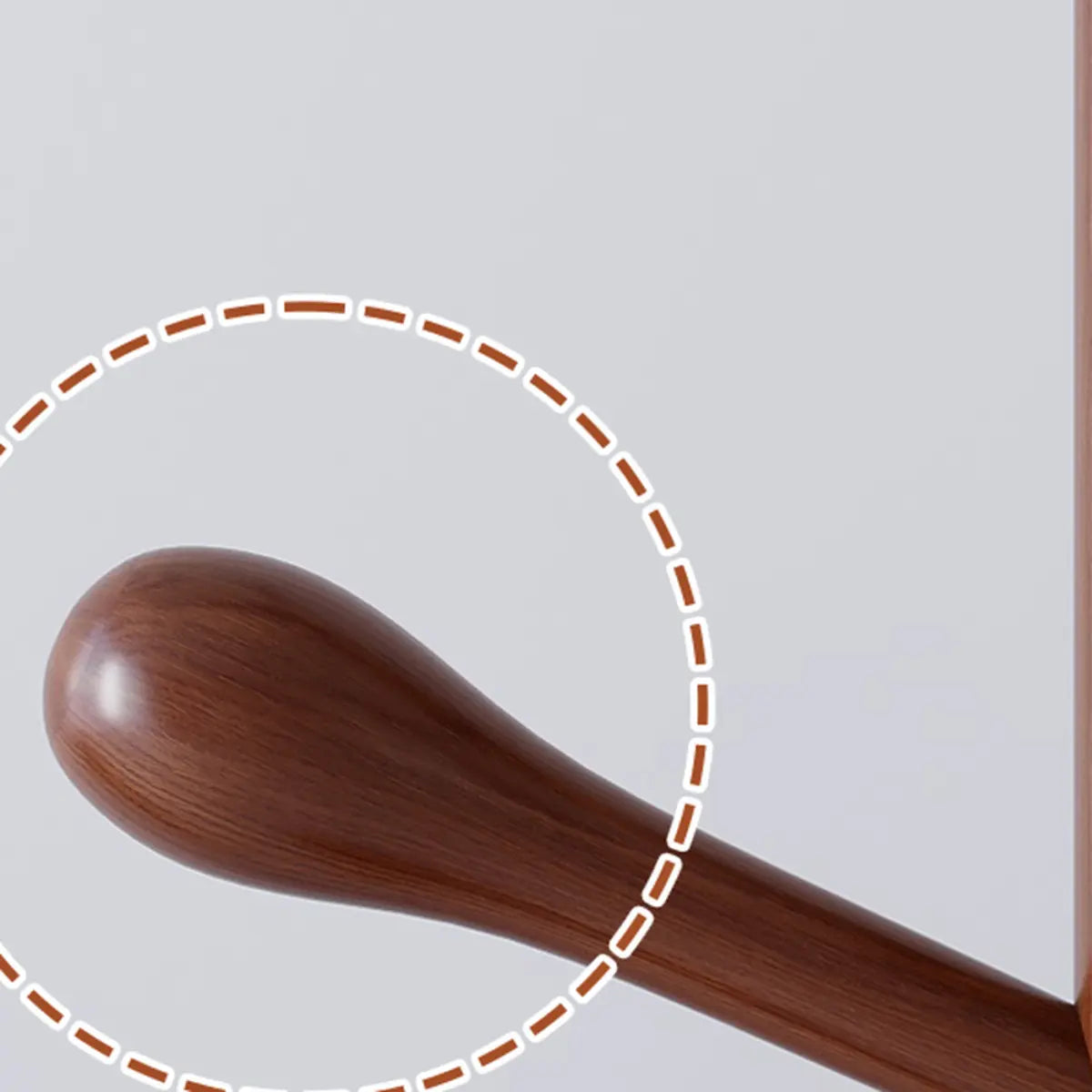 Freestanding Bedroom Walnut Wood Hooks Narrow Coat Rack Image - 12