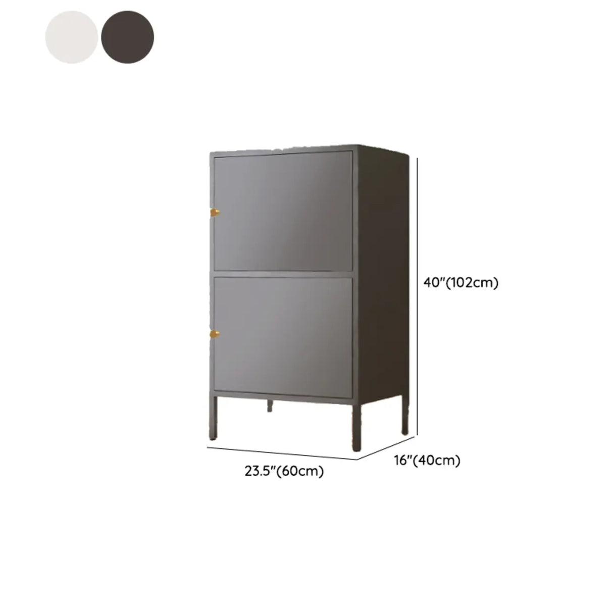 Freestanding Black Metal Buffet with Clear Glass Doors Image - 47