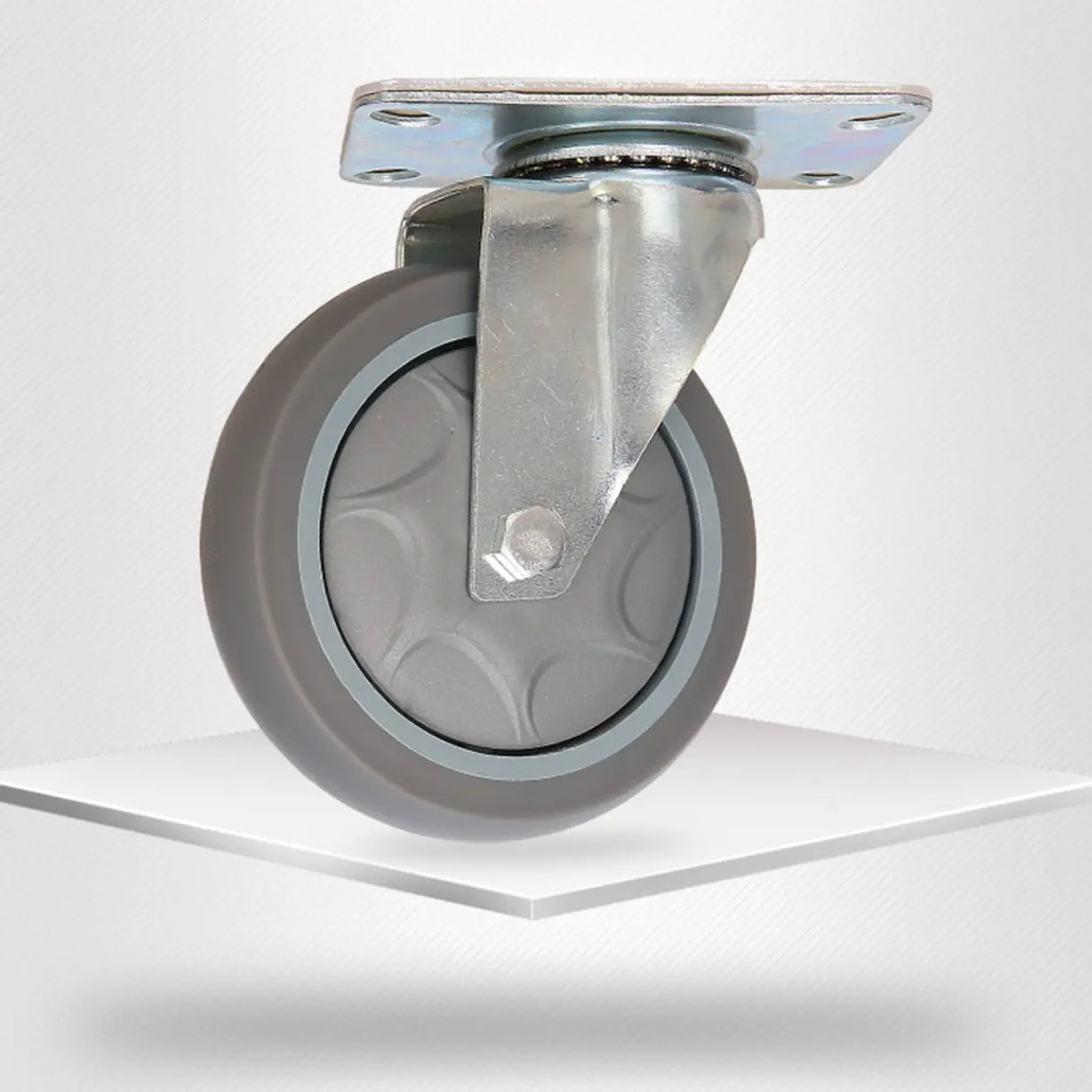 Freestanding Foldable Yellow Flat Metal Utility Cart Image - 9