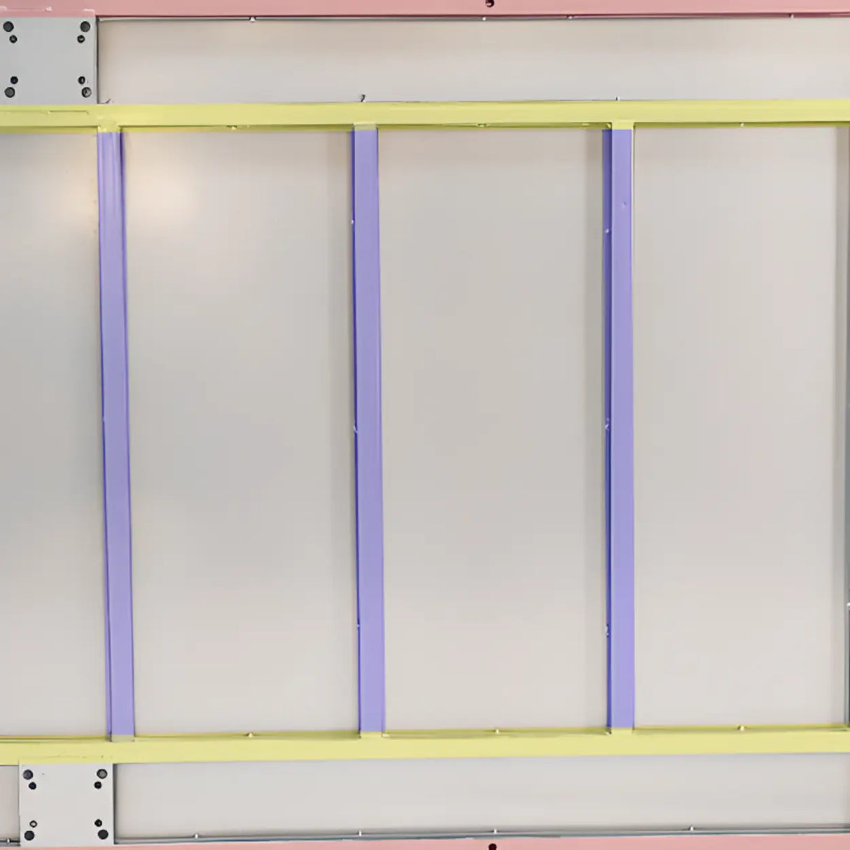 Freestanding Silver Metal Large Storage Utility Cart Image - 6