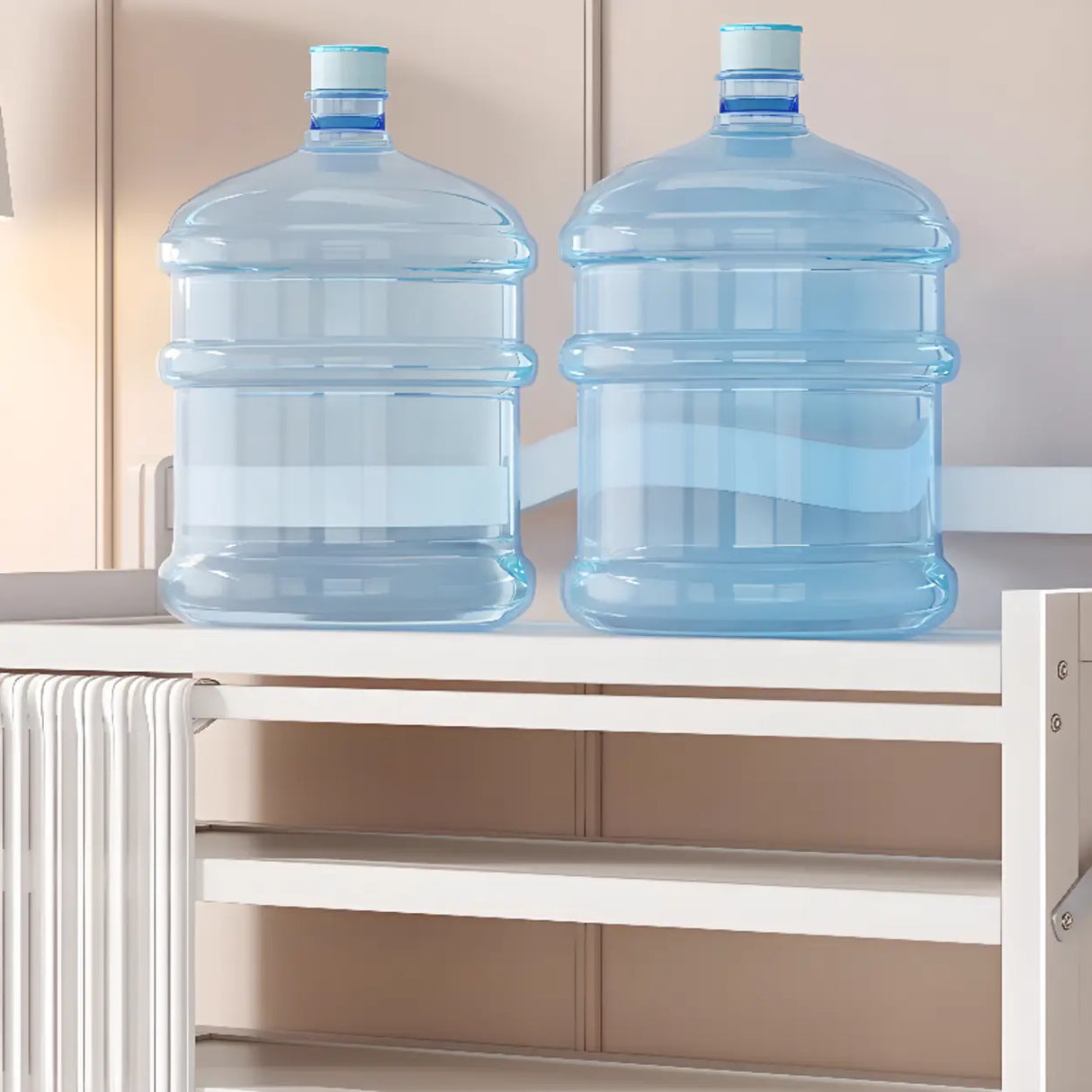 Freestanding Wood Entryway White Foldable Shoe Storage Image - 4