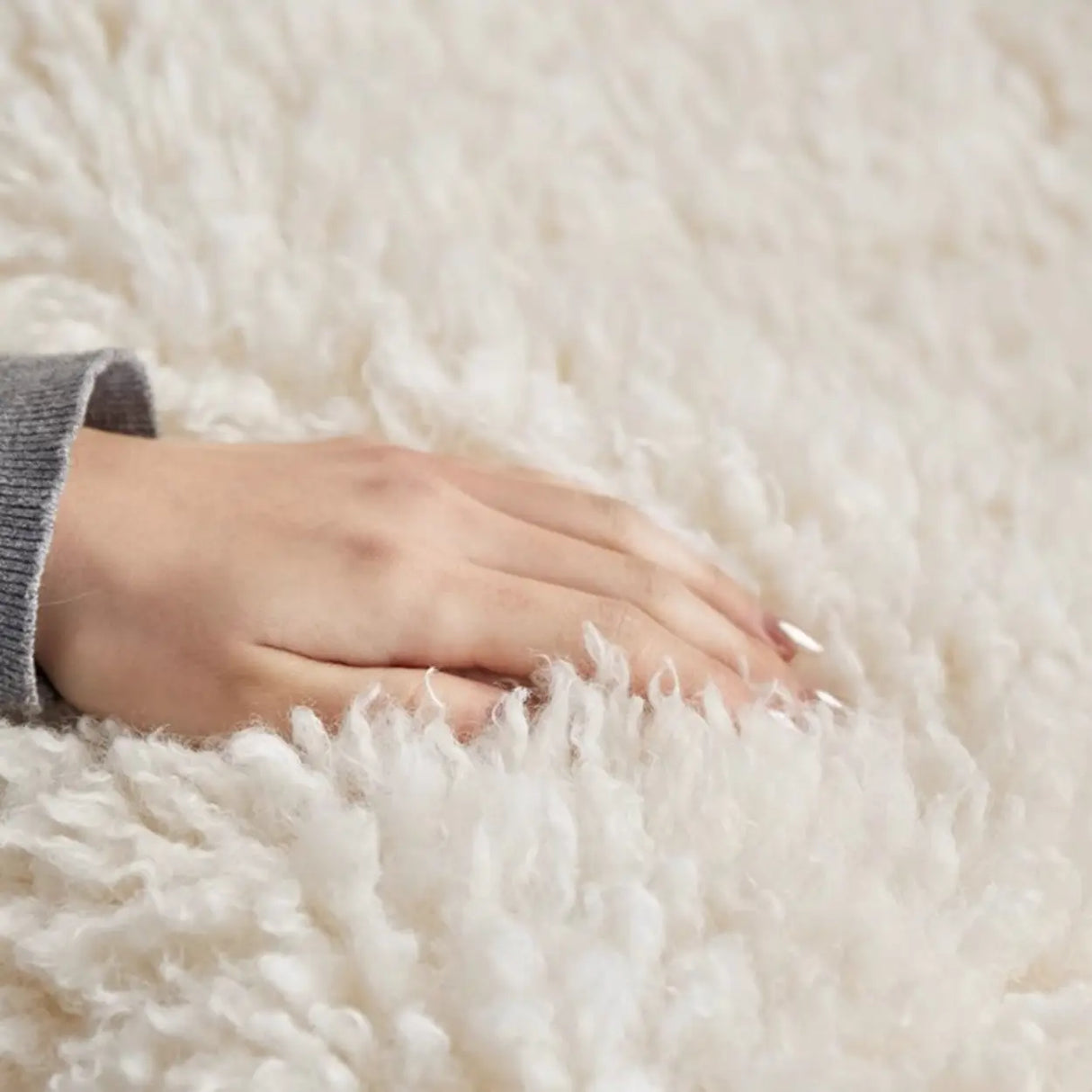 French Country Brown White Track Arms Rocking Chair Image - 6