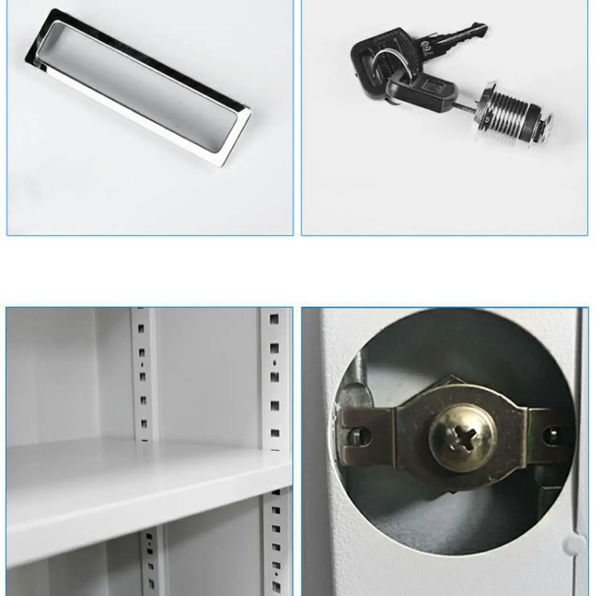 Functional Steel Vertical Filing Cabinet with Locks Image - 17