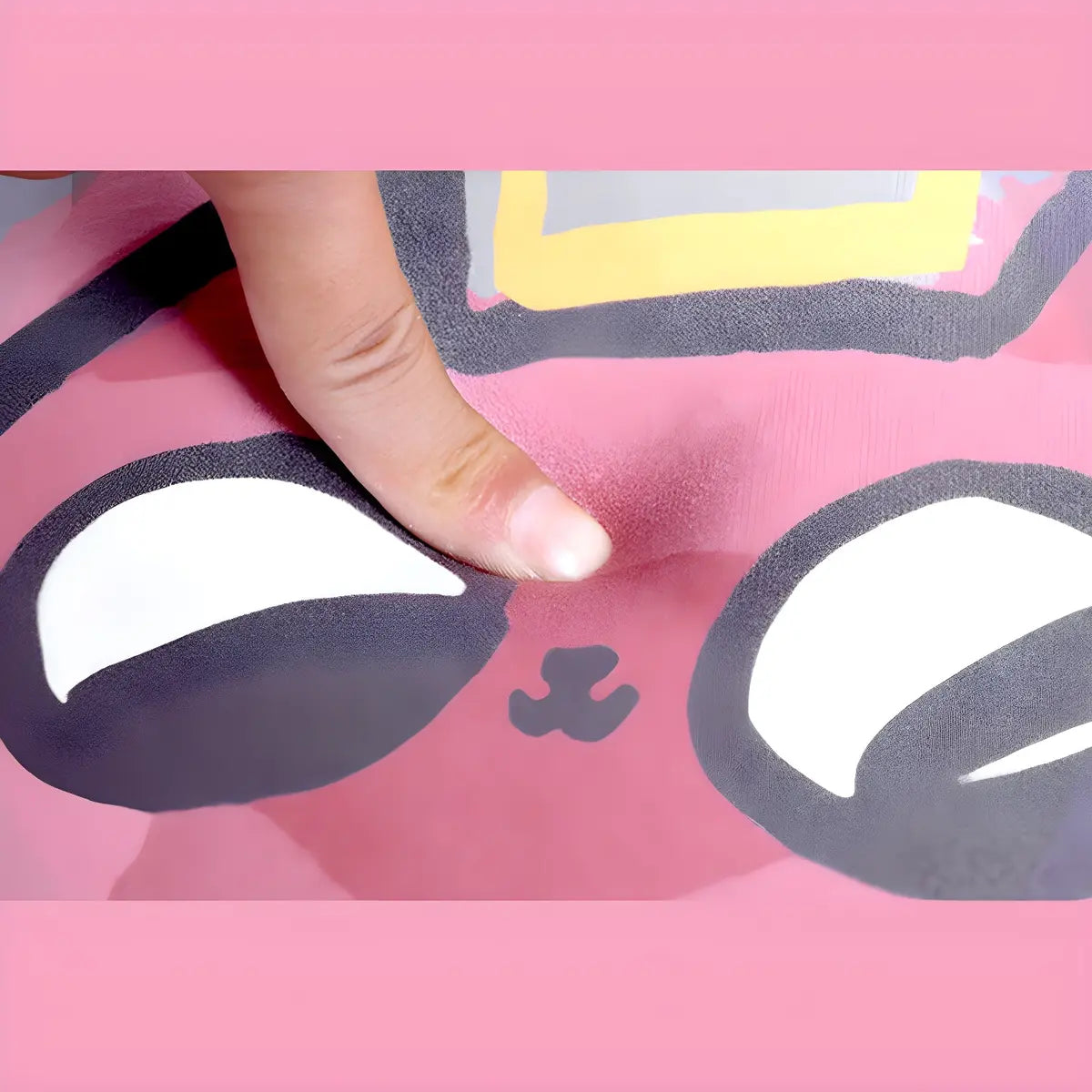 Funky Round Polyester Candy Cane Christmas Area Rug Image - 9