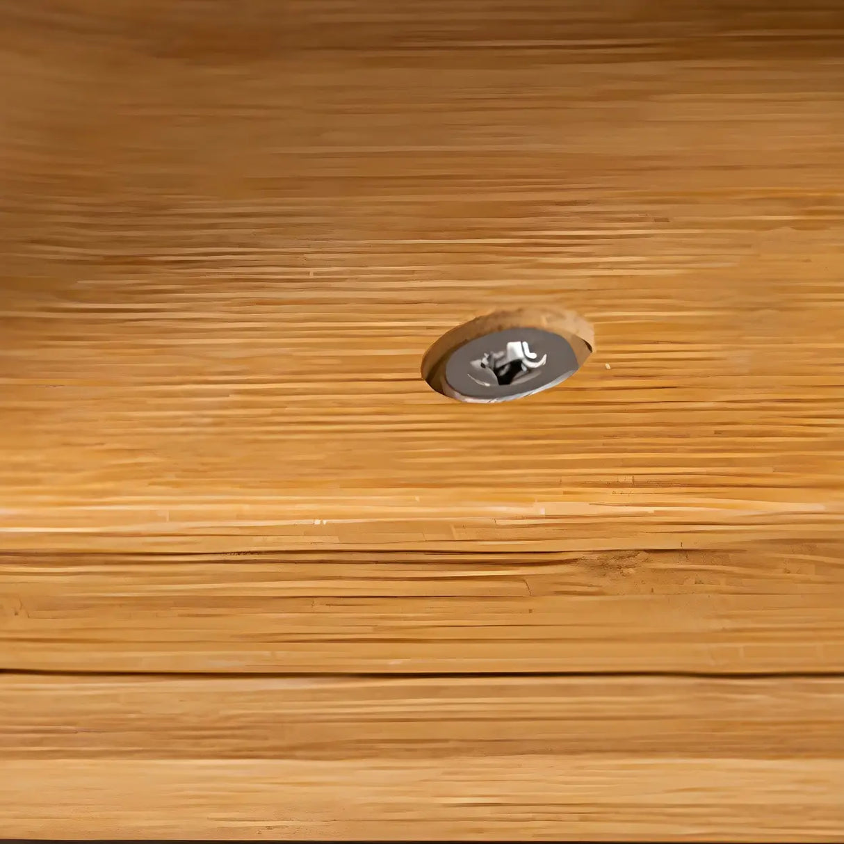 Geometric Bamboo Open Back Storage Bookcase Natural Image - 11