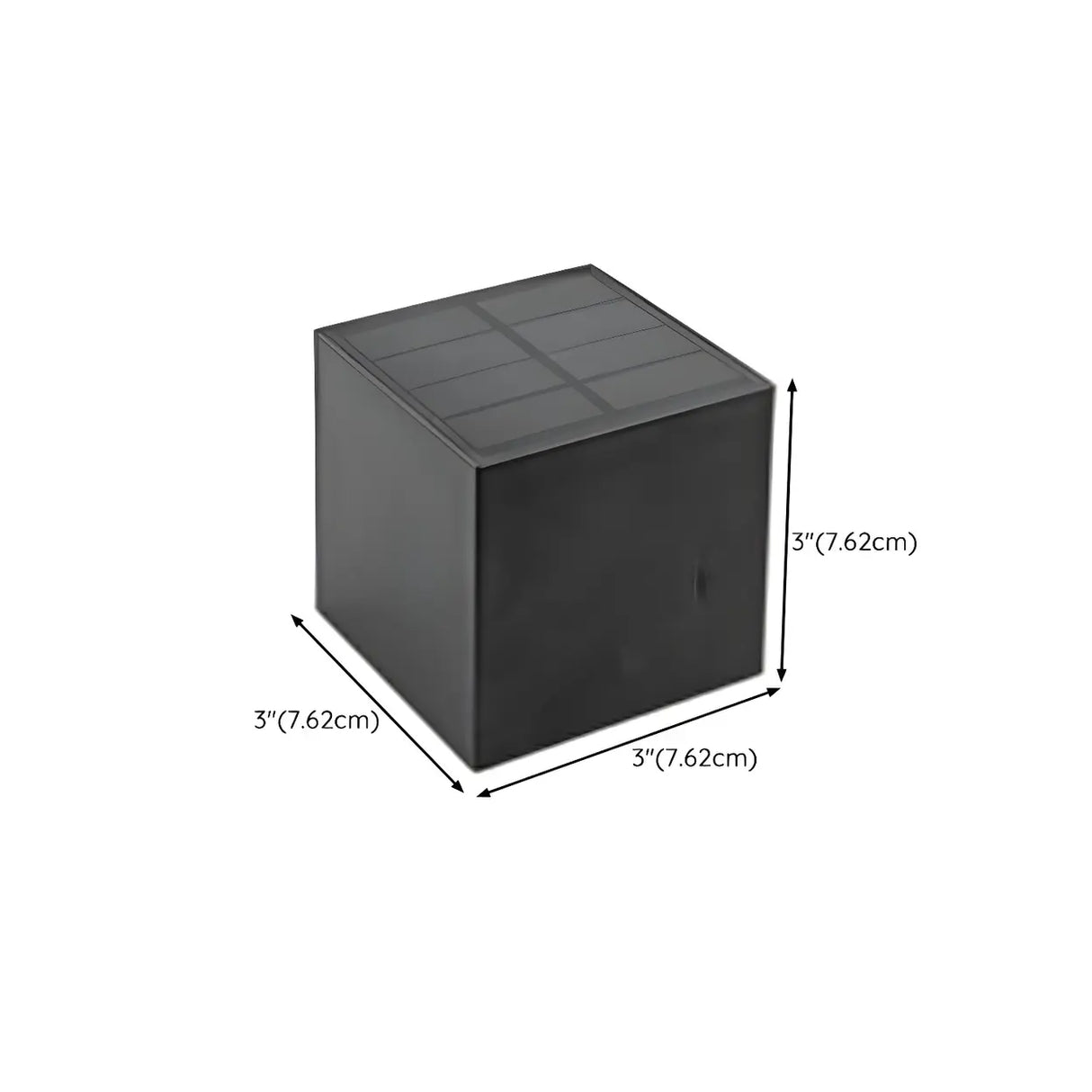 Geometric Black Acrylic Exterior Up Down Wall Lamp