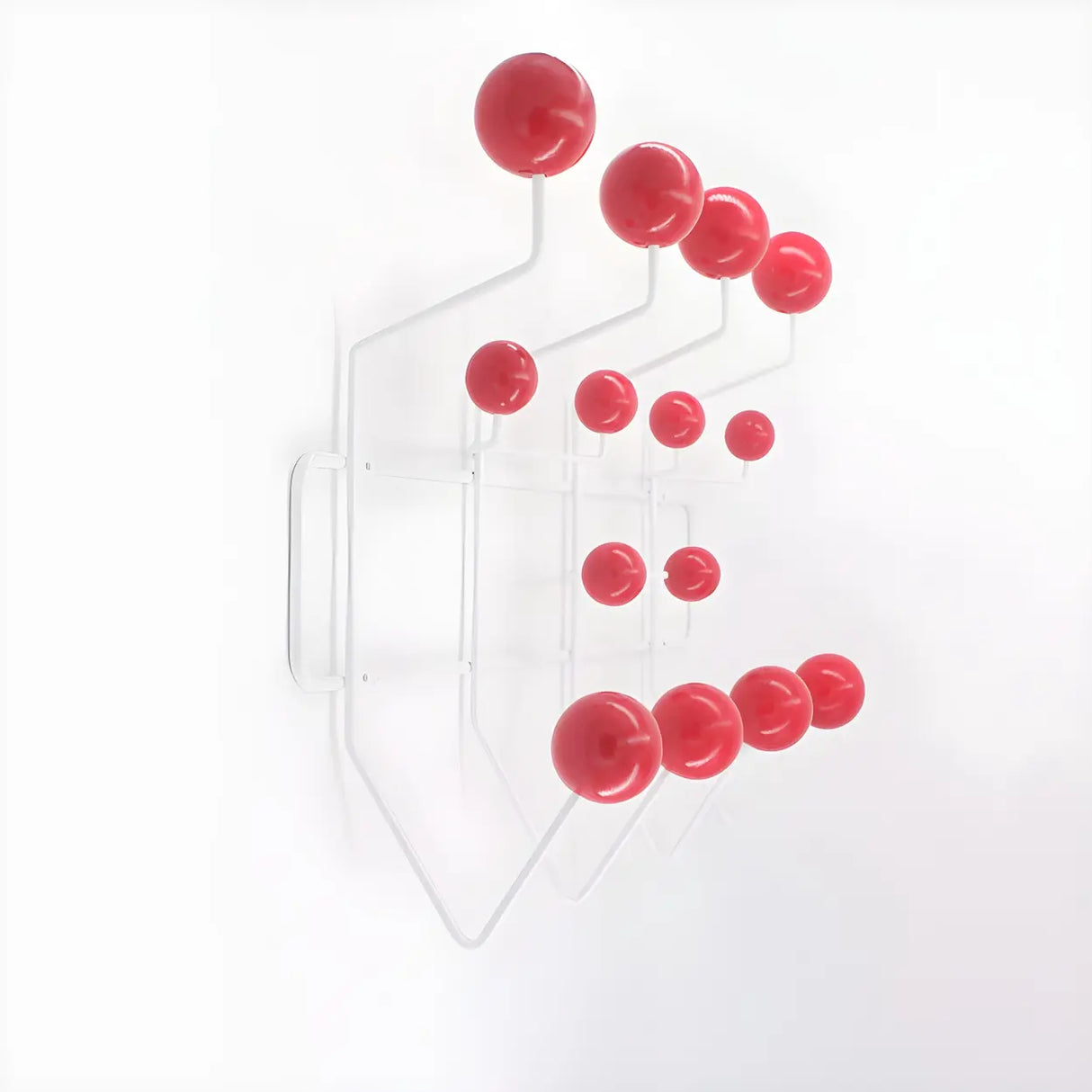 Geometric Metal Large Wall Mounted Coat Rack with Hooks Image - 19