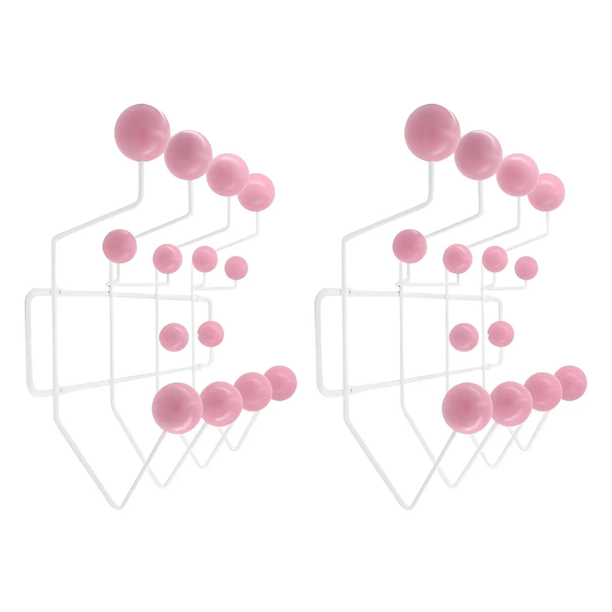 Geometric Metal Large Wall Mounted Coat Rack with Hooks Image - 26