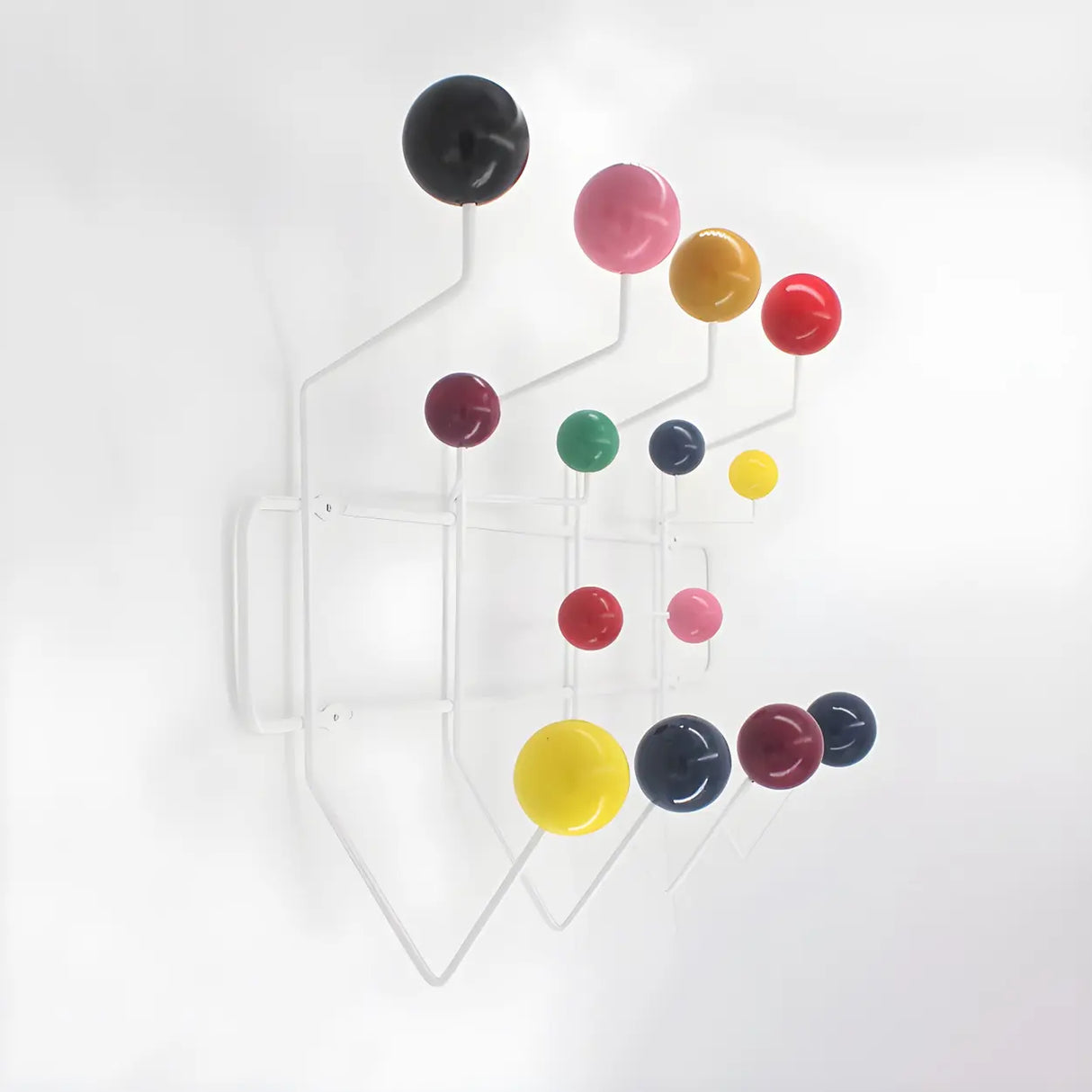 Geometric Metal Large Wall Mounted Coat Rack with Hooks Image - 31