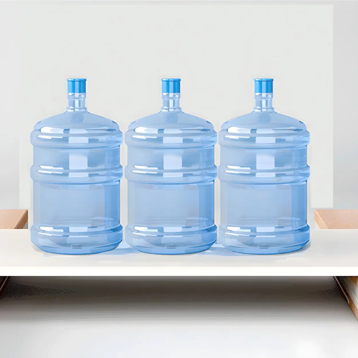 Geometric Open Storage Wood Rotating Round Bookshelf Image - 14