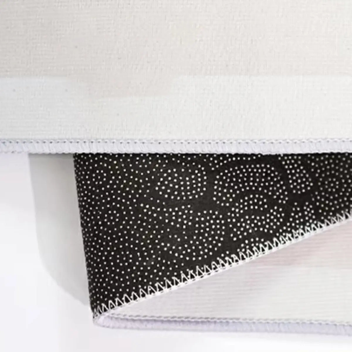 Geometric Pattern Polyester Gray Anti-Slip Area Rug Image - 12