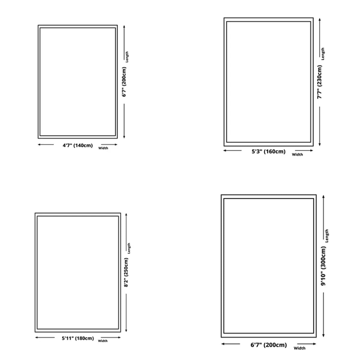 Geometric Pattern Polyester Gray Anti-Slip Area Rug Image - 17